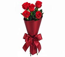 Букет 5 Красных роз Эдлесс Лав в Ашукино