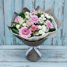 Букет цветов из:  Герберы, Альстромерии и Хризантемы #REPLACE_PRED# Ашукино