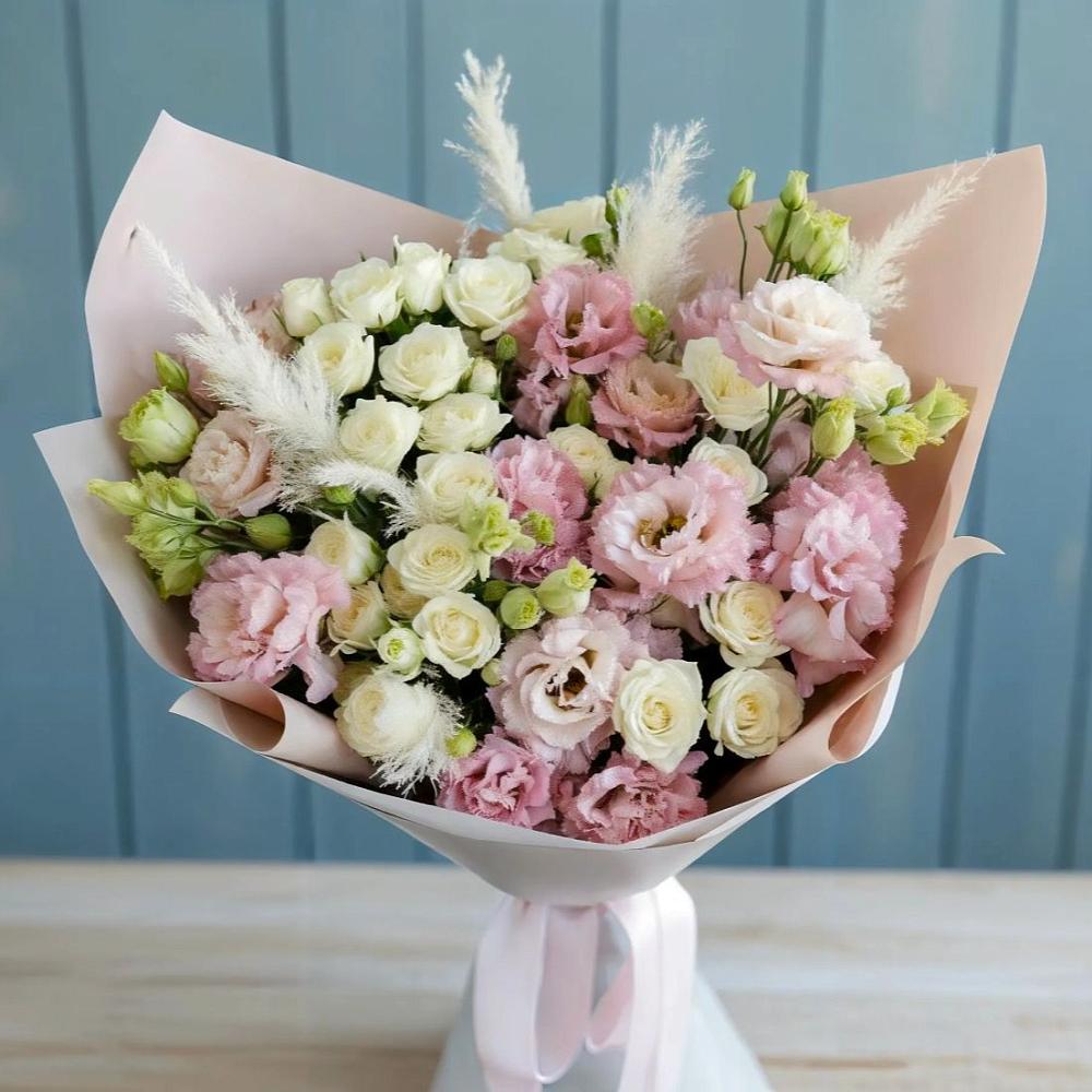 Букет цветов из: Альстромерии и Розы в Ашукино