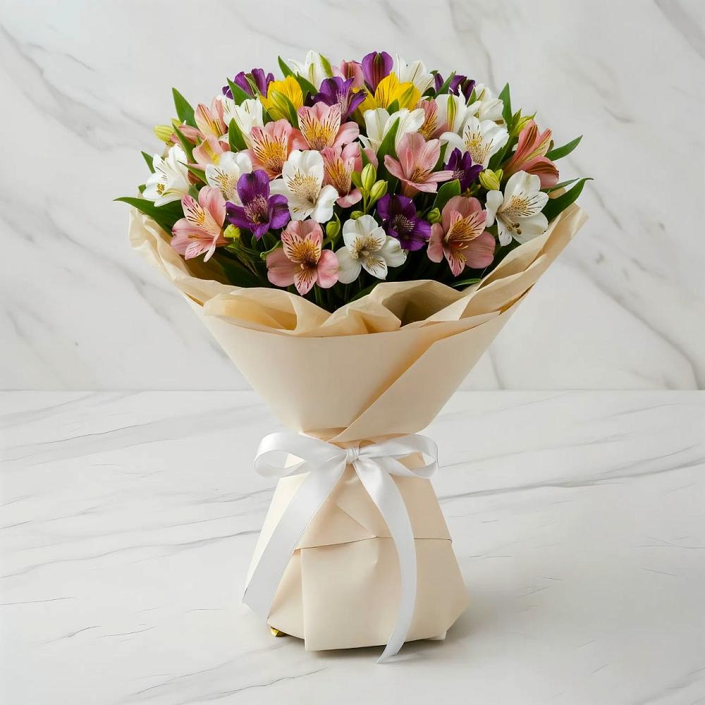 Букет цветов из: Альстромерии в Ашукино