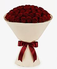 Букет 101 Бордовая роза Блэк Бакарра в Ашукино