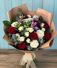 Букет цветов из:  Розы и Альстромерии в Ашукино