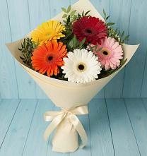 Букет цветов из:  Герберы в Ашукино
