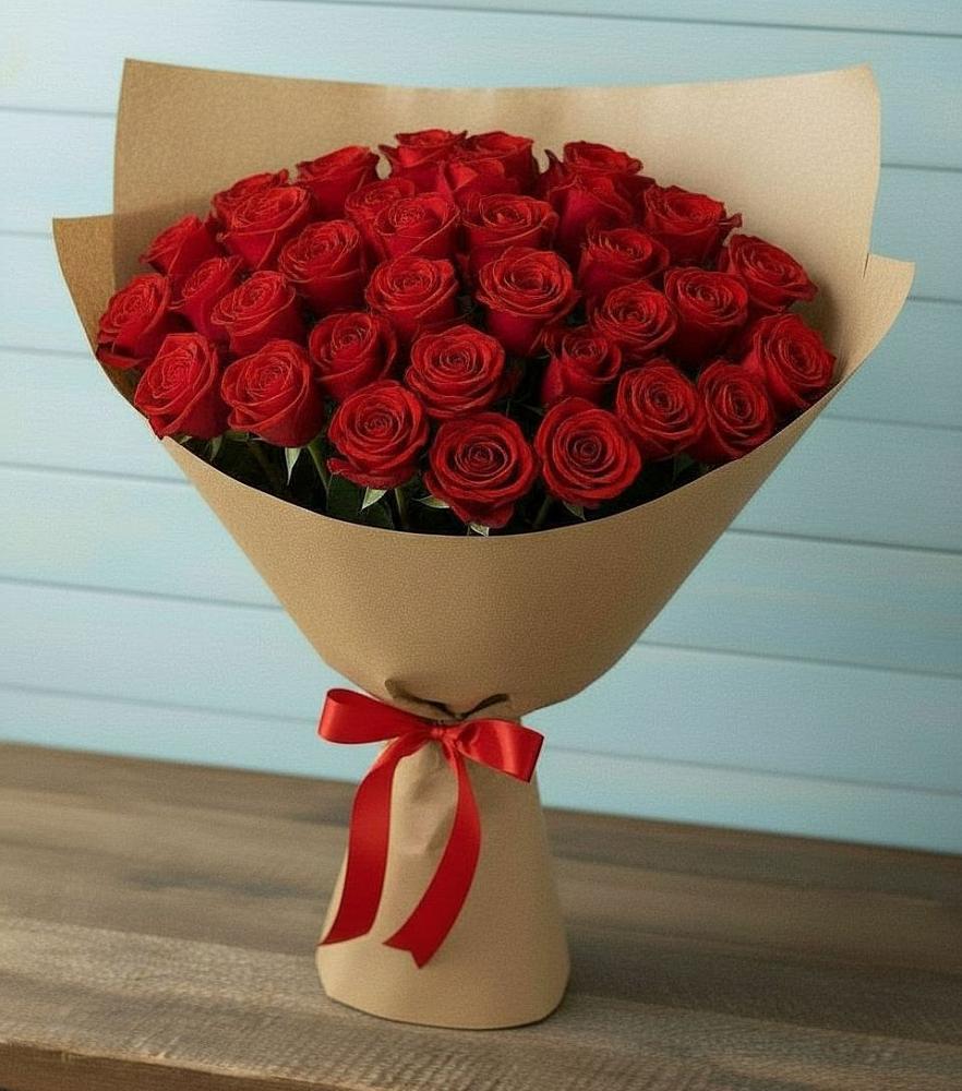 Букет Красные розы Милано в Ашукино