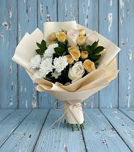 Букет цветов из:  Розы и Хризантемы в Ашукино