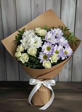 Букет цветов из:  Хризантемы и Розы в Ашукино