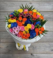 Букет цветов из:  Розы и Хризантемы в Ашукино