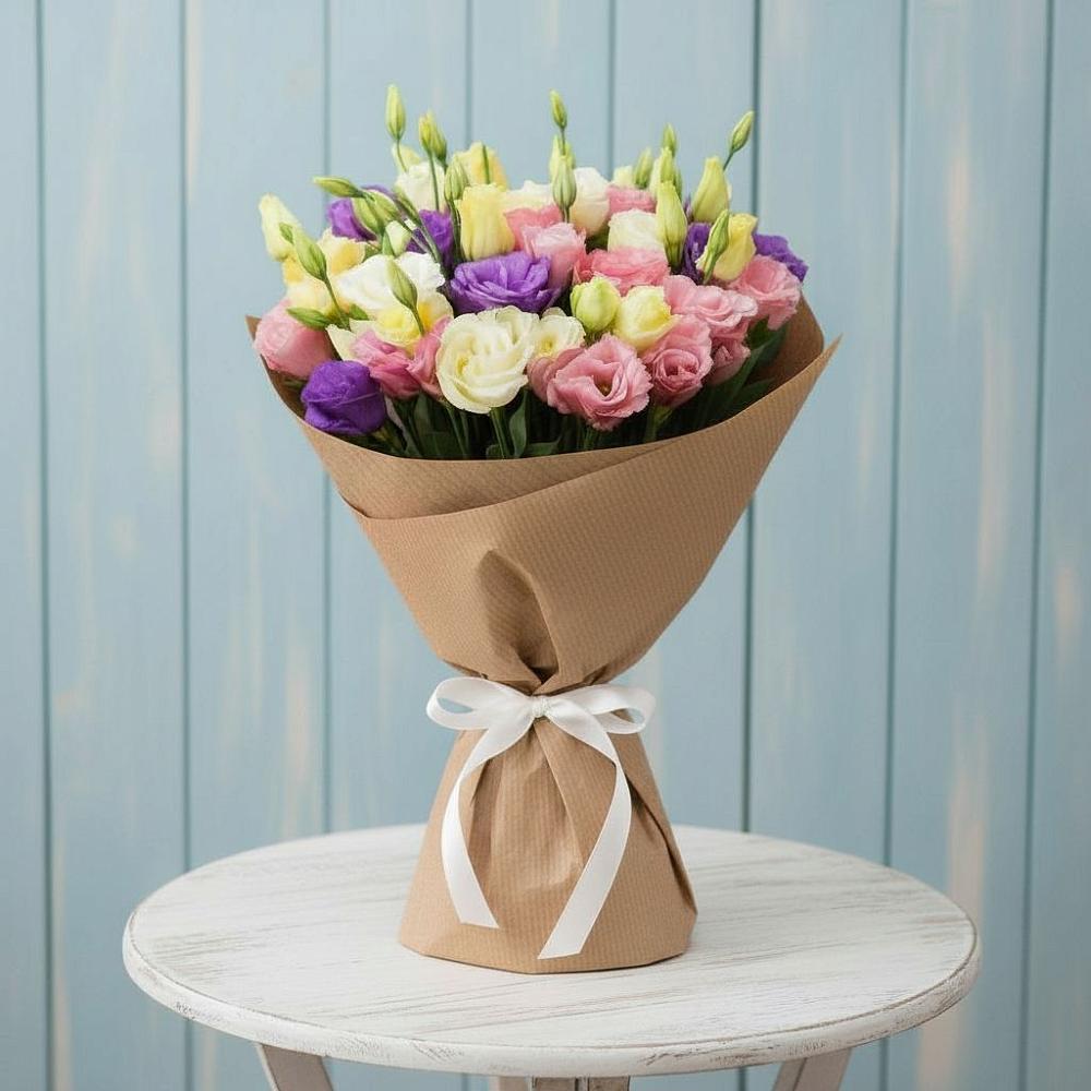 Букет цветов из: Лизиантусы в Ашукино