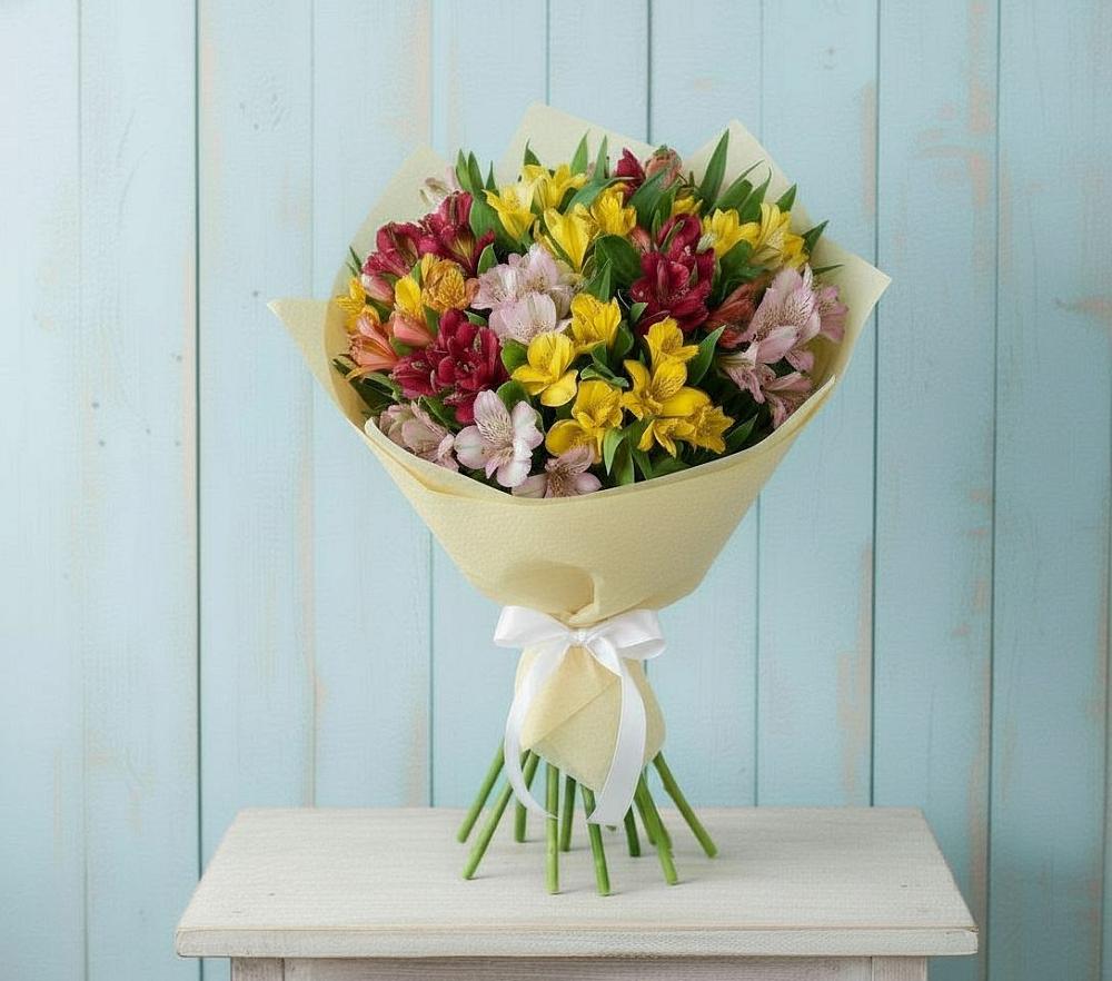 Букет цветов из: Альстромерии в Ашукино